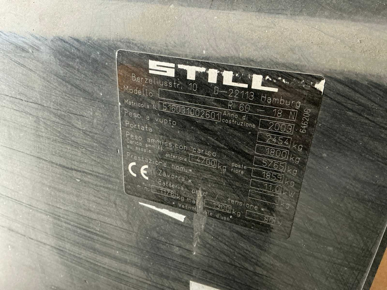 Forklift 2003 - STILL - R 60-18 - FORKLIFT: picture 17 Forklift 2003 - STILL - R 60-18 - FORKLIFT: picture 17