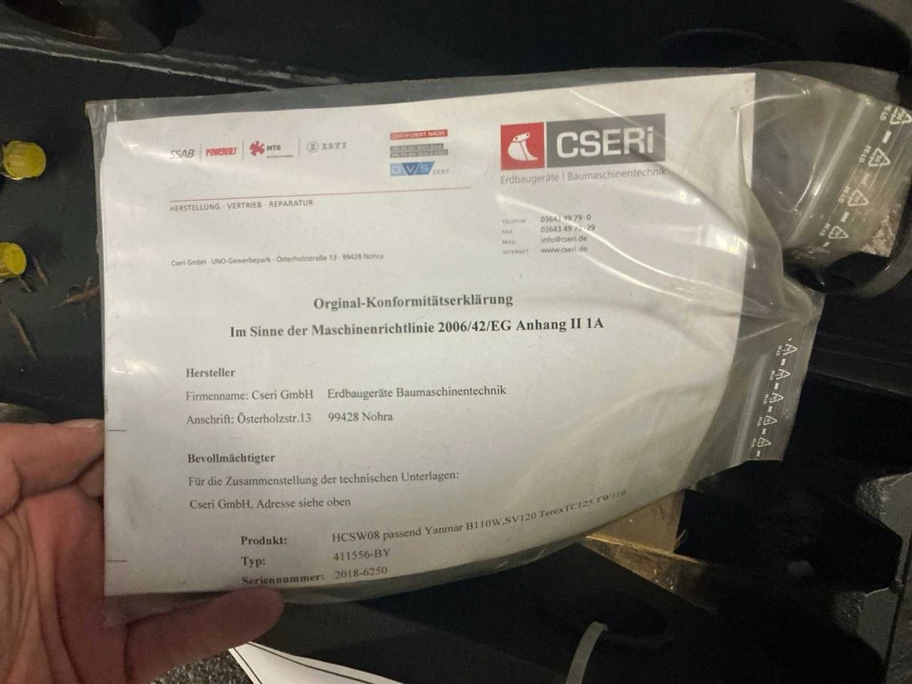 2018 YANMAR 5455750010 QUICK COUPLER, HYDR. - Wheel loader: picture 5 2018 YANMAR 5455750010 QUICK COUPLER, HYDR. - Wheel loader: picture 5