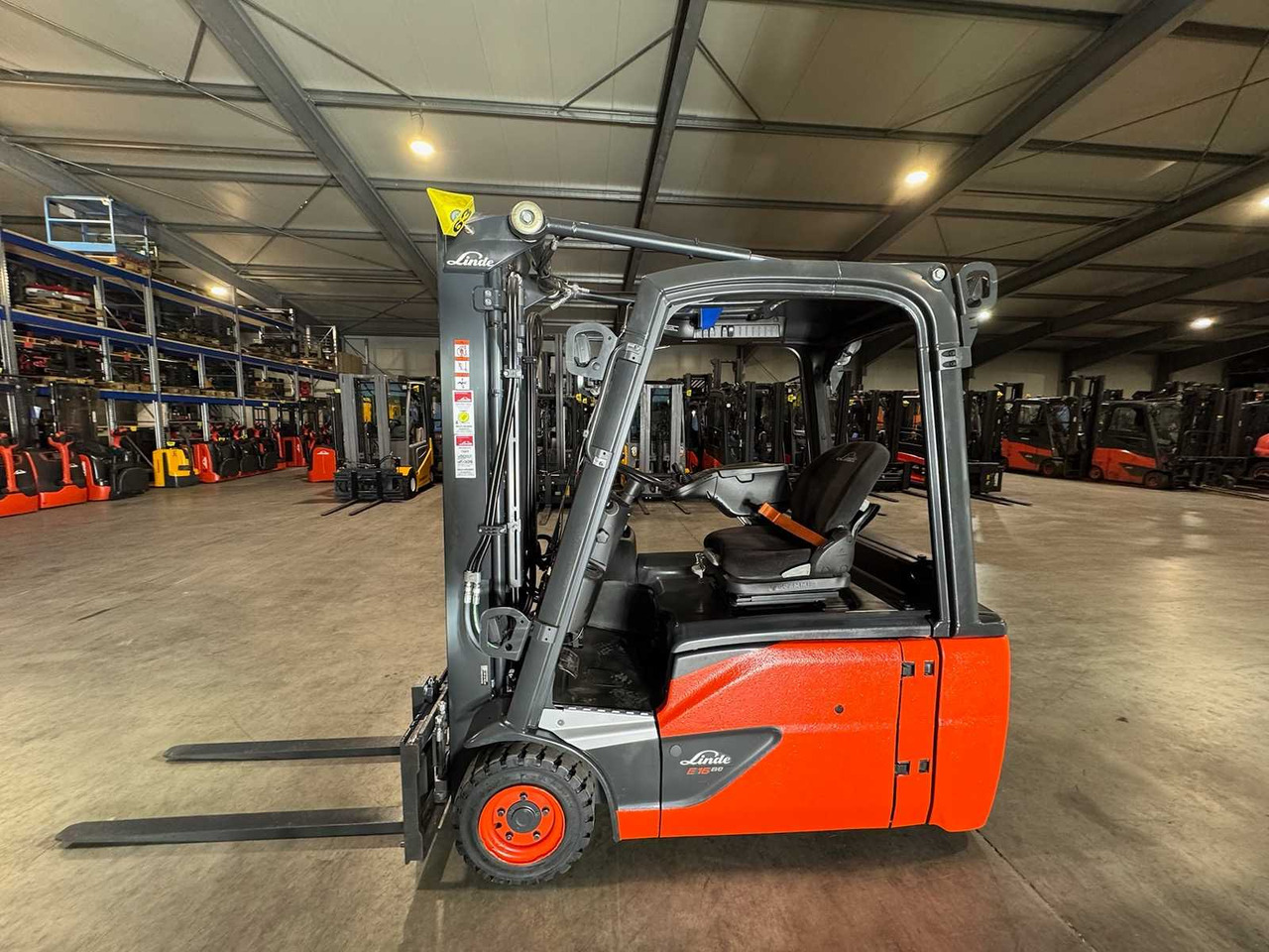 2020 SERVICE+UVV 10/2026 LINDE E16 DUPLEX FREE LIFT 3RD + 4TH VALVE ELECTRIC FORKLIFT 12,549 HOURS - Forklift: picture 1 2020 SERVICE+UVV 10/2026 LINDE E16 DUPLEX FREE LIFT 3RD + 4TH VALVE ELECTRIC FORKLIFT 12,549 HOURS - Forklift: picture 1
