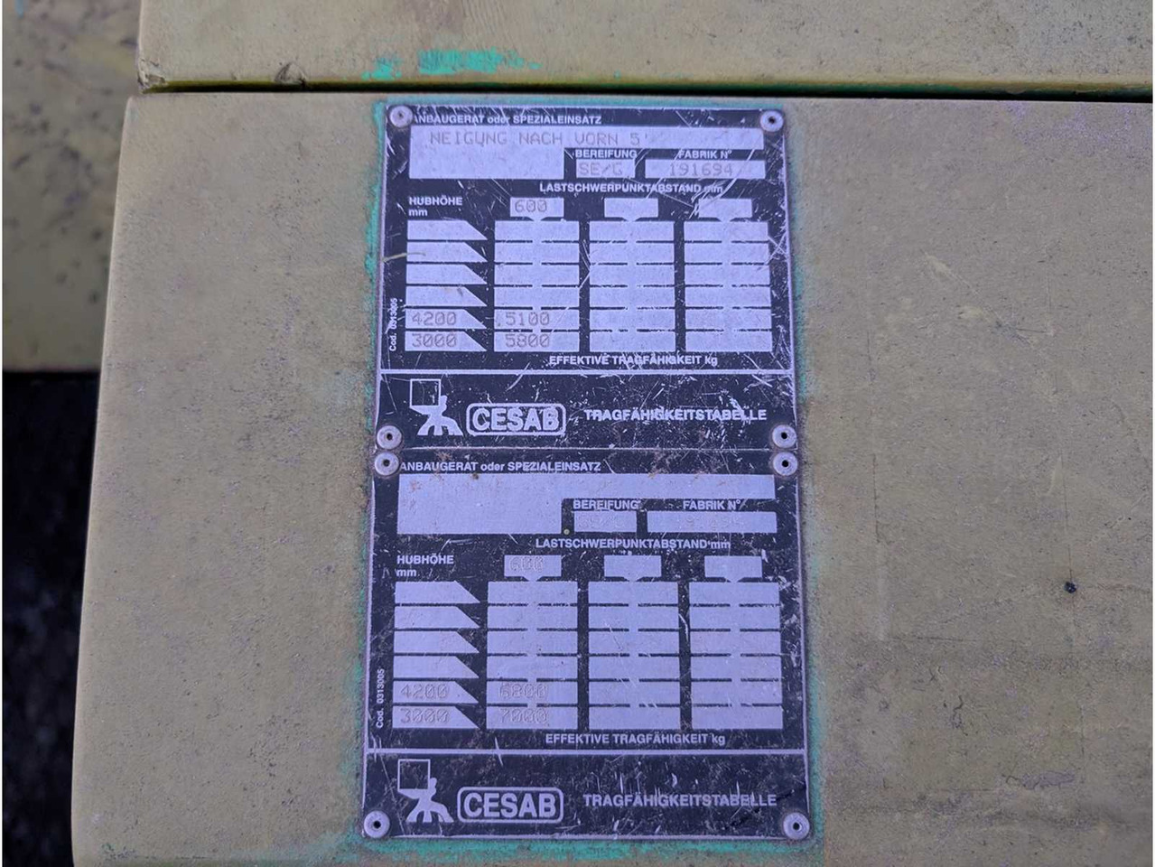Forklift CESAB - SID-P70 - 2000 - FORKLIFT: picture 24