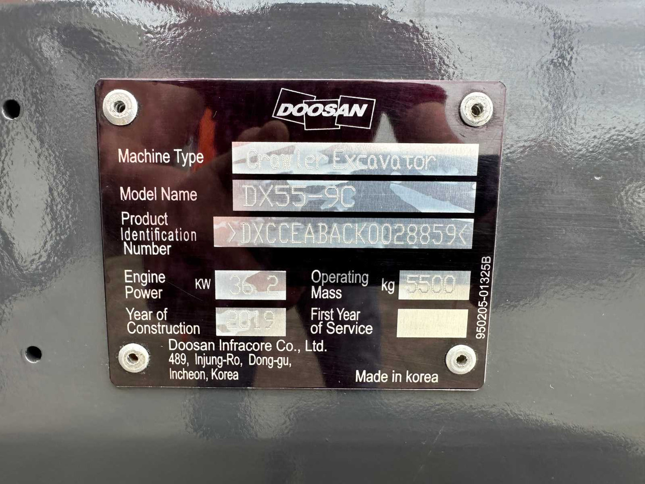 Crawler excavator Doosan DX55-9C: picture 46