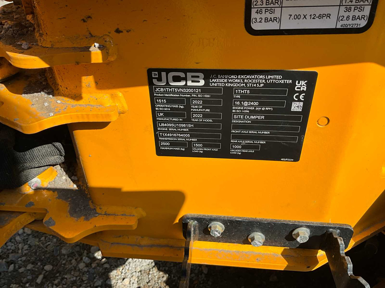 Dumper JCB 1T-2 high tip 1THT5: picture 30