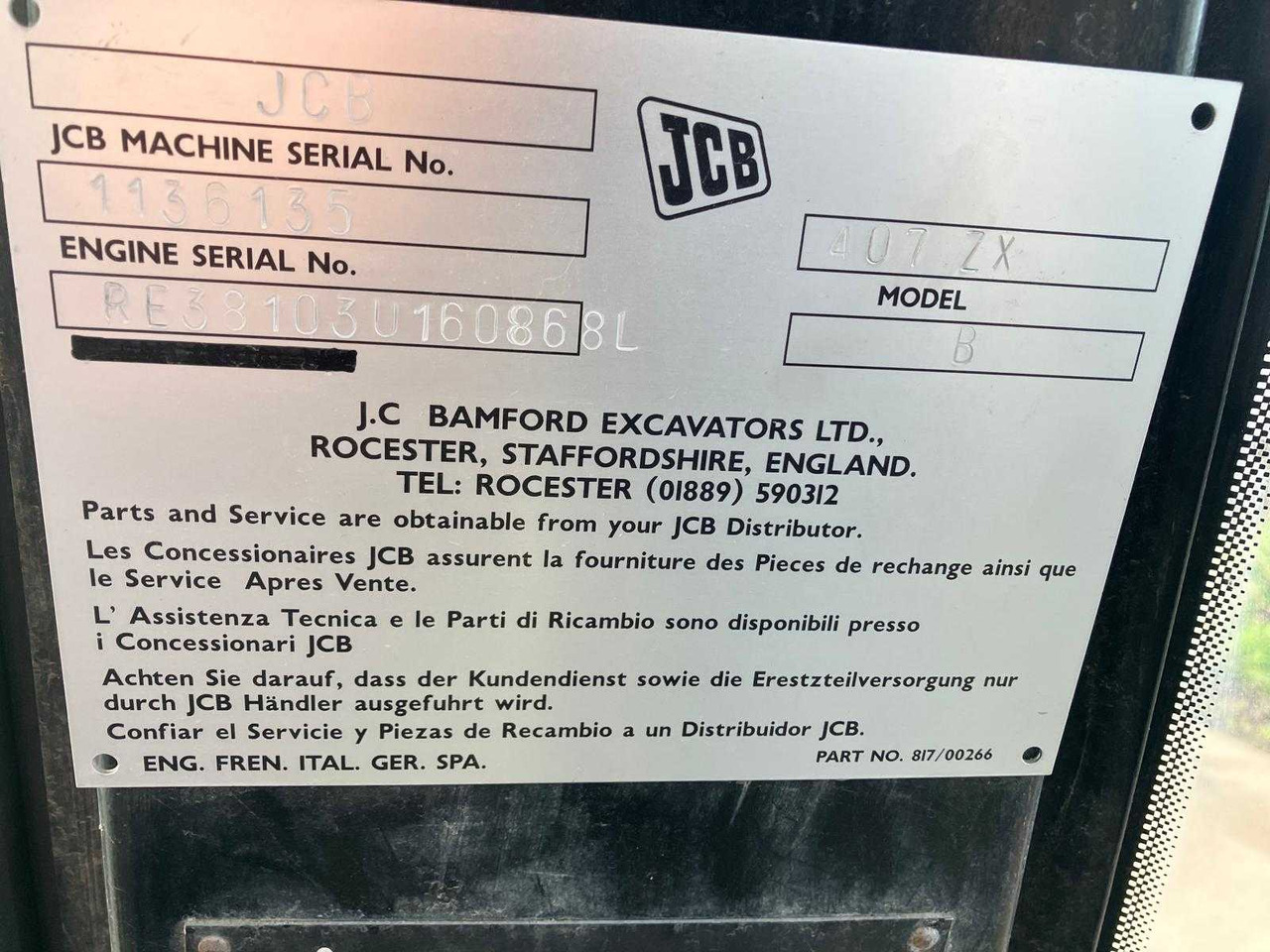 JCB - 407 ZX - SHOVEL - 2004 - Wheel loader: picture 3 JCB - 407 ZX - SHOVEL - 2004 - Wheel loader: picture 3