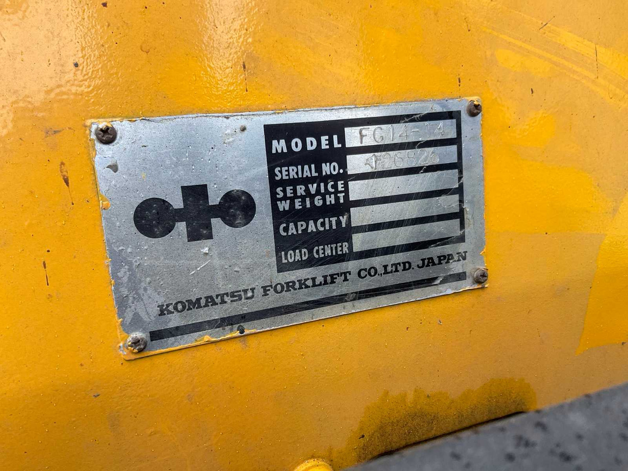 KOMATSU FG14-14 LPG FORKLIFT - Forklift: picture 3 KOMATSU FG14-14 LPG FORKLIFT - Forklift: picture 3