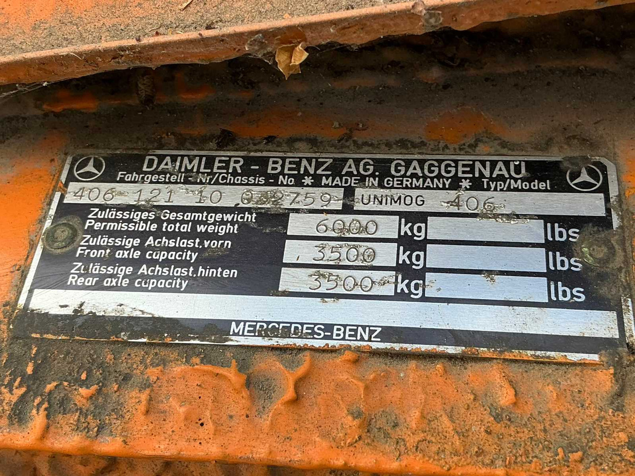 Farm trailer Mercedes-benz Unimog 406: picture 49