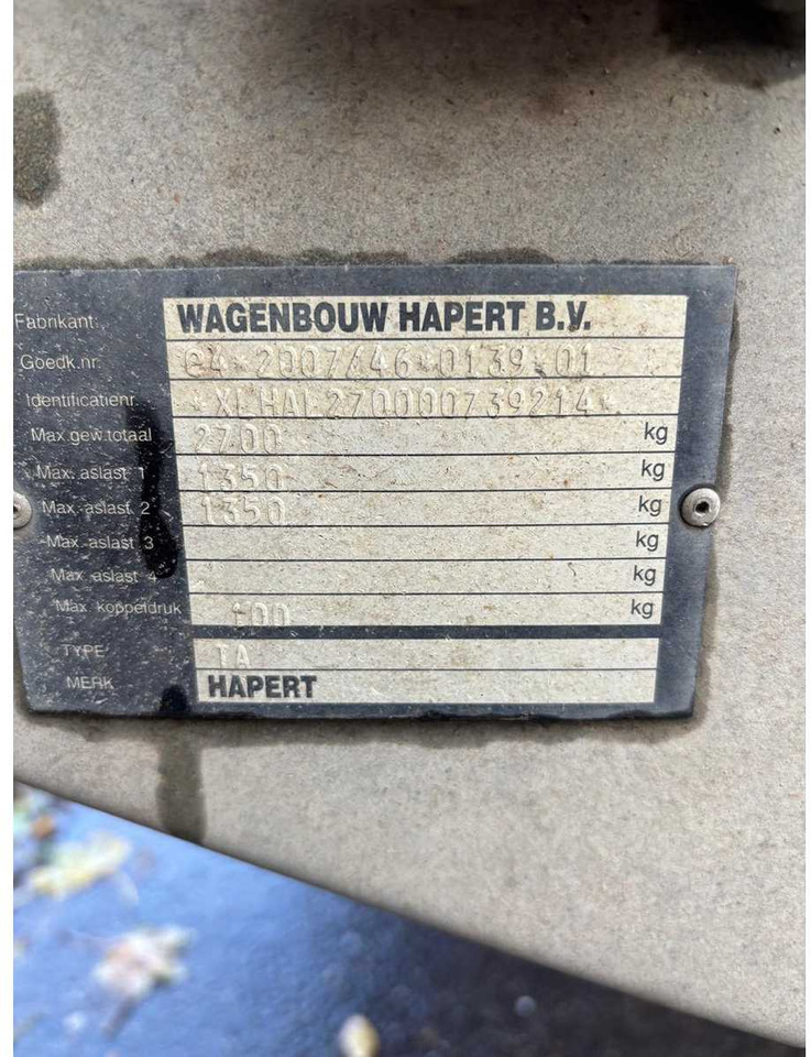 HAPERT - 2012 - 302 - CH1 - TRAILER - Trailer: picture 4 HAPERT - 2012 - 302 - CH1 - TRAILER - Trailer: picture 4