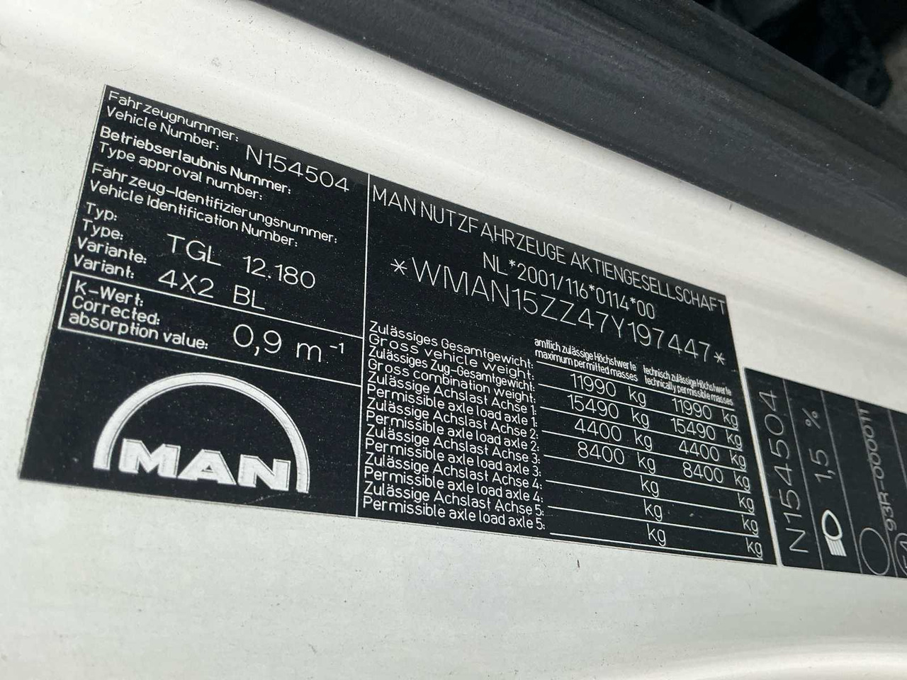 Truck 2007 MAN TGL 12.180 TRUCK: picture 39