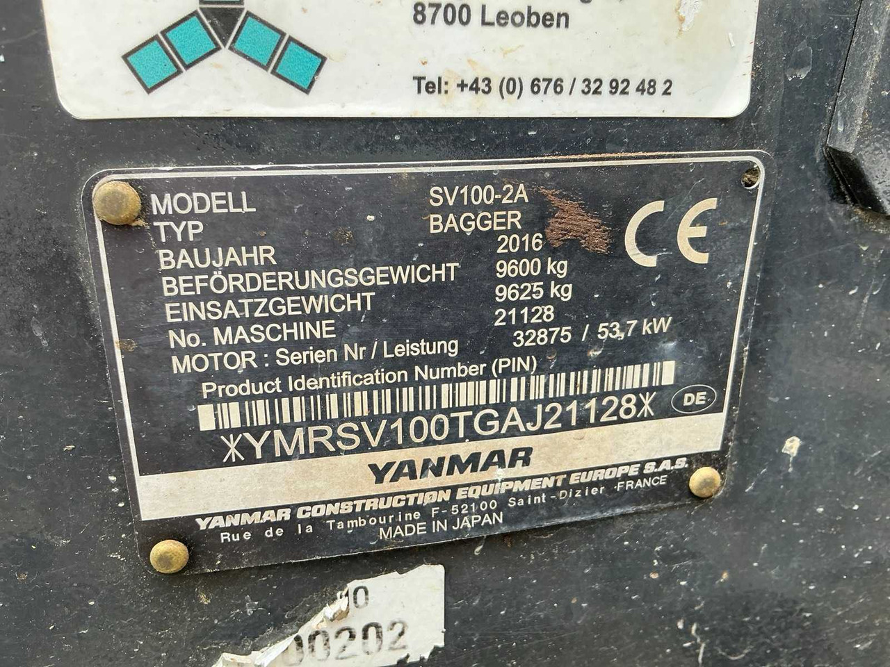 Crawler excavator Yanmar SV100-2A: picture 44