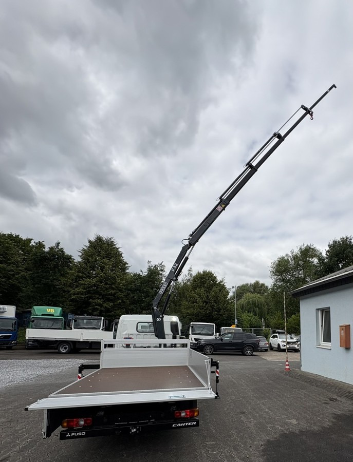 New Crane truck, Dropside/ Flatbed truck FUSO 3S15 Alu Pritsche 2.80m Ladekran Funk! sofort ve: picture 18
