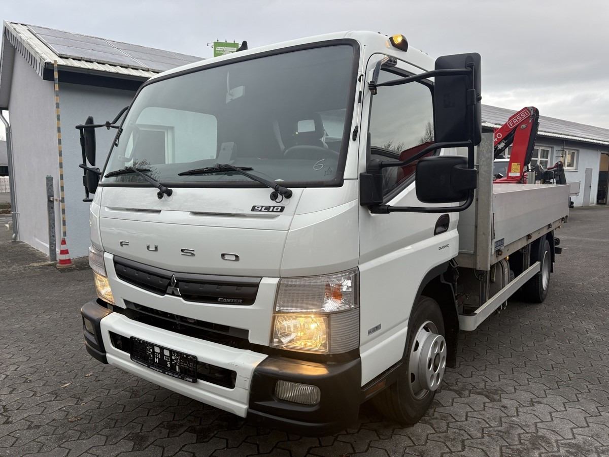 FUSO FUSO 9C18 Canter Pritsche 3.8m Kran 2x hydr. - Open body delivery van: picture 2 FUSO FUSO 9C18 Canter Pritsche 3.8m Kran 2x hydr. - Open body delivery van: picture 2