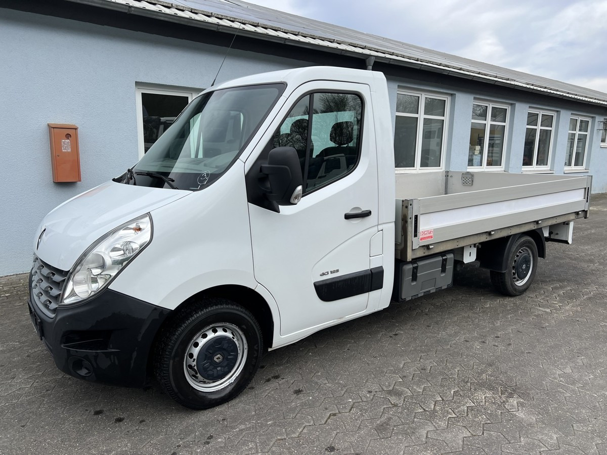 RENAULT Master L2 Tiefpritsche 3.3m Schutz AHK 1 Hd - Open body delivery van: picture 1 RENAULT Master L2 Tiefpritsche 3.3m Schutz AHK 1 Hd - Open body delivery van: picture 1