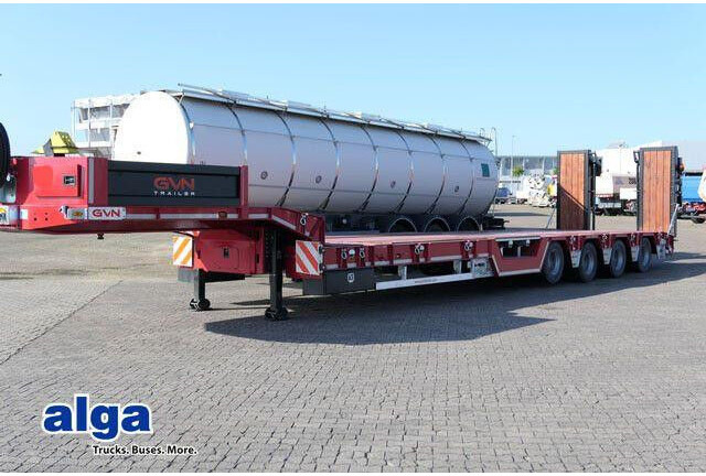 GVN 4, Radmulden, Ausziehbar, Hydr. Rampen - Low loader semi-trailer: picture 1 GVN 4, Radmulden, Ausziehbar, Hydr. Rampen - Low loader semi-trailer: picture 1