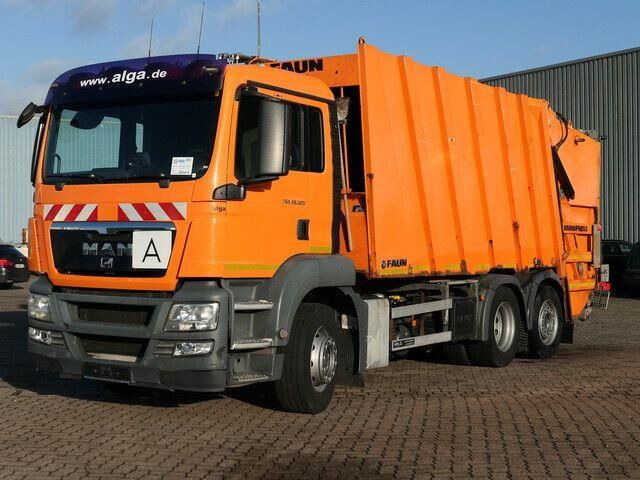 Garbage truck MAN 26.320 TGS BL 6x2, Faun, Vario Press, Zöller: picture 9
