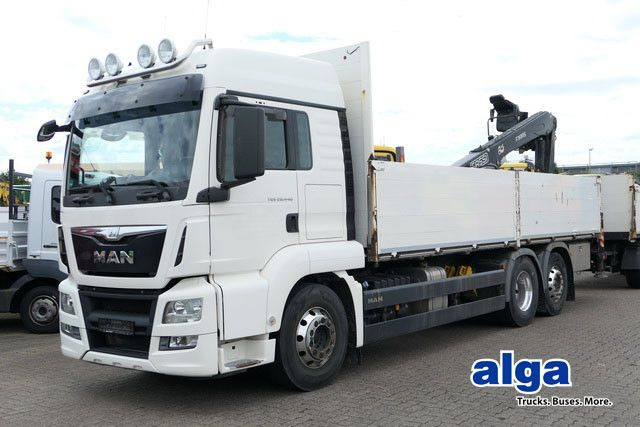 MAN 26.440 TGS LL 6x2, Kran Fassi F195AS.22, AHK, AC - Dropside/ Flatbed truck, Crane truck: picture 1 MAN 26.440 TGS LL 6x2, Kran Fassi F195AS.22, AHK, AC - Dropside/ Flatbed truck, Crane truck: picture 1