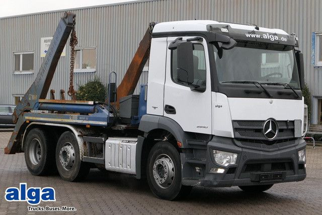 Mercedes-Benz 2640 Antos 6x2, Lenk-Lift-Achse, Klima, Tempomat - Skip loader truck: picture 1 Mercedes-Benz 2640 Antos 6x2, Lenk-Lift-Achse, Klima, Tempomat - Skip loader truck: picture 1