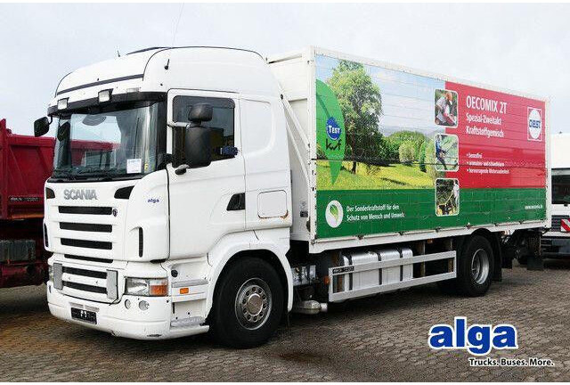 Scania R 420 4X2, Schwenkwand, LBW 2,0to., Retarder, AC - Box truck: picture 1 Scania R 420 4X2, Schwenkwand, LBW 2,0to., Retarder, AC - Box truck: picture 1
