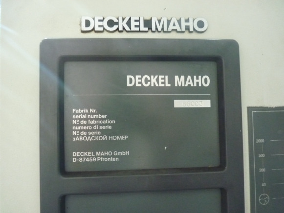 Milling machine CNC Fraiseuse 5 axes simultanés Deckel Maho DMU 80P: picture 12