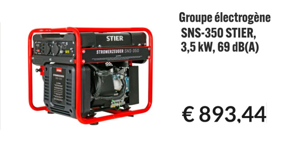 Groupe électrogène STIER SNS-350 - Generator set: picture 1 Groupe électrogène STIER SNS-350 - Generator set: picture 1