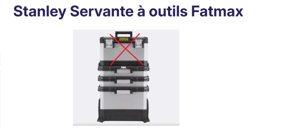 Servante d'atelier sur roulettes STANLEY FATMAX MP 3 pièces - Workshop equipment: picture 1 Servante d'atelier sur roulettes STANLEY FATMAX MP 3 pièces - Workshop equipment: picture 1