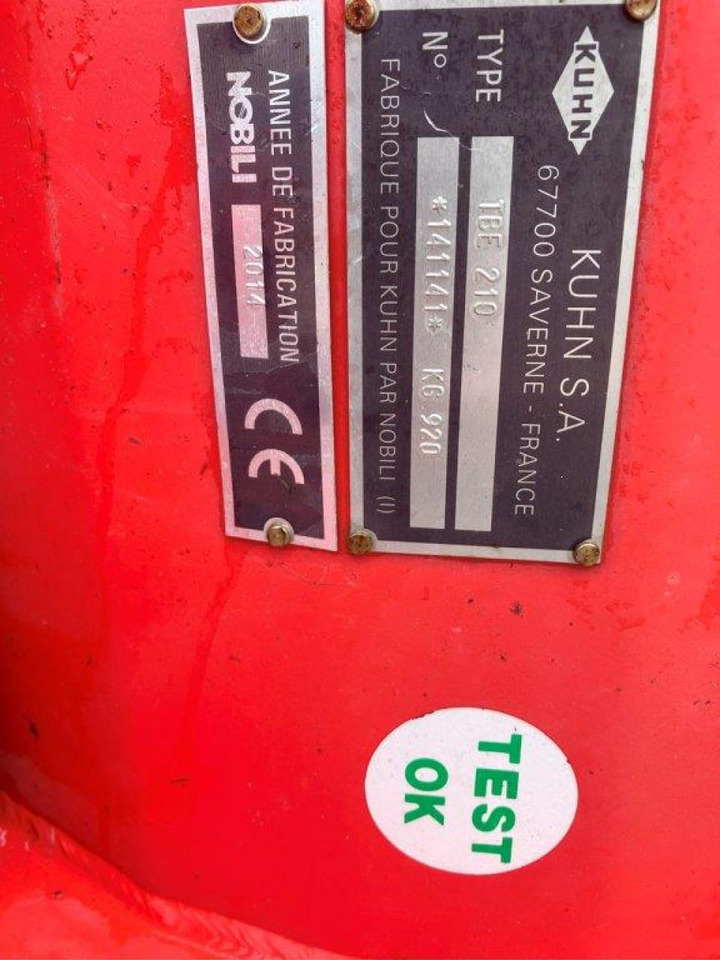 Kuhn TBE 210 - Flail mower: picture 2 Kuhn TBE 210 - Flail mower: picture 2