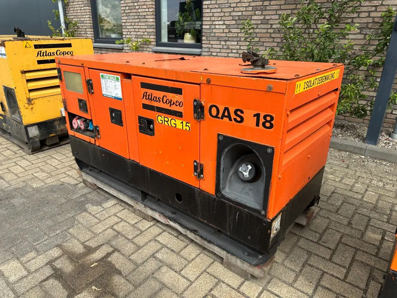 Atlas-Copco QAS 18 Yanmar Mecc Alte Spa 18 kVA Silent generatorset - Generator set: picture 2 Atlas-Copco QAS 18 Yanmar Mecc Alte Spa 18 kVA Silent generatorset - Generator set: picture 2
