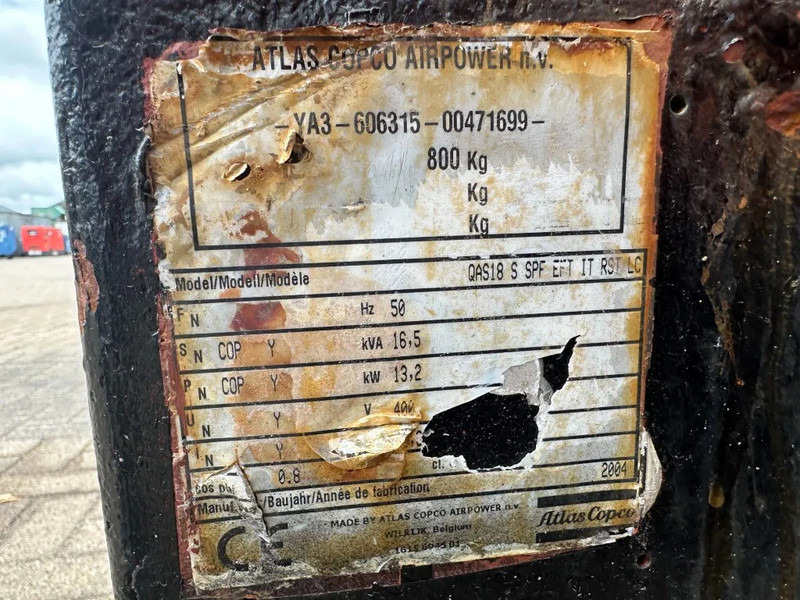 Atlas-Copco QAS 18 Yanmar Mecc Alte Spa 18 kVA Silent generatorset - Generator set: picture 5 Atlas-Copco QAS 18 Yanmar Mecc Alte Spa 18 kVA Silent generatorset - Generator set: picture 5