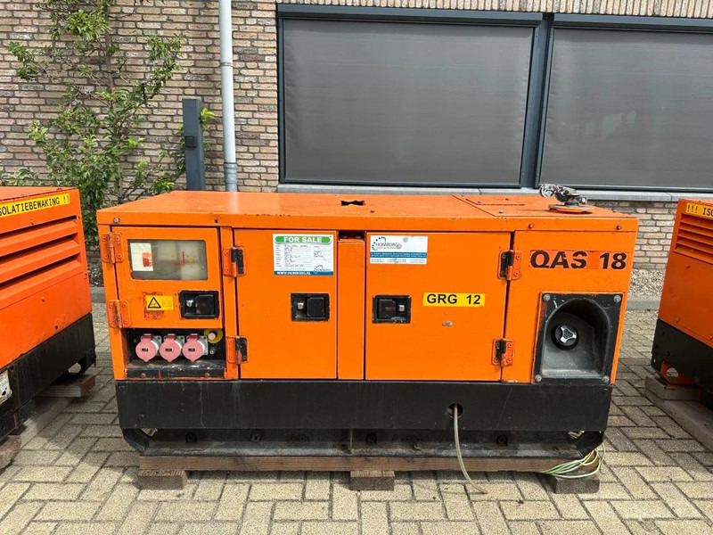 Atlas-Copco QAS 18 Yanmar Mecc Alte Spa 18 kVA Silent generatorset - Generator set: picture 1 Atlas-Copco QAS 18 Yanmar Mecc Alte Spa 18 kVA Silent generatorset - Generator set: picture 1
