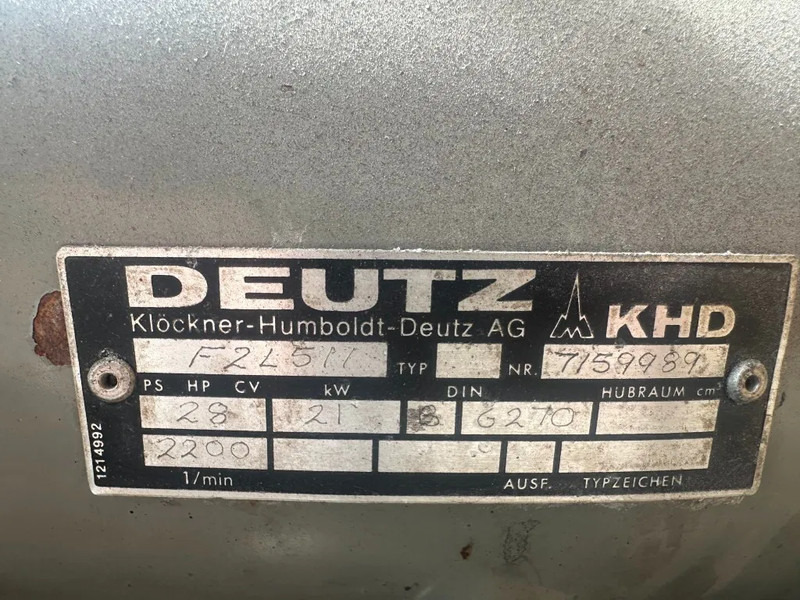 Deutz F2L 511 Diesel Compressor 21 kW 28 PK Air Compressor - Air compressor: picture 3 Deutz F2L 511 Diesel Compressor 21 kW 28 PK Air Compressor - Air compressor: picture 3