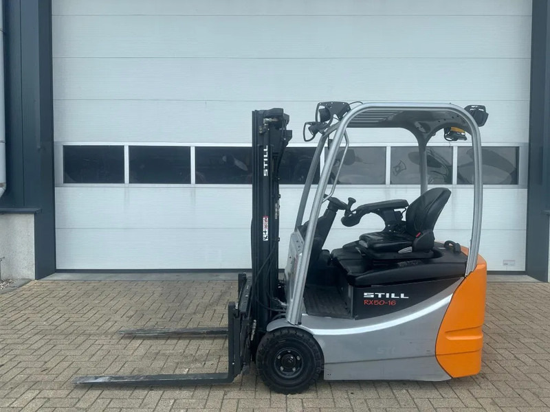 Still RX50-15 1.5 ton Triplex Freelift Sideshift Elektra Heftruck accu 2023 ! - Electric forklift: picture 1 Still RX50-15 1.5 ton Triplex Freelift Sideshift Elektra Heftruck accu 2023 ! - Electric forklift: picture 1