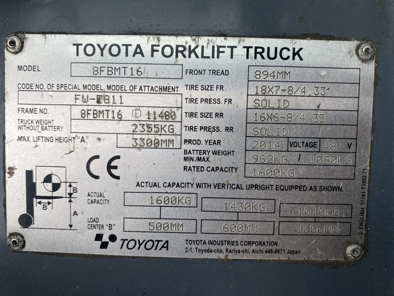 Toyota Traigo 16 Duplex Freelift Sideshift 1.6 ton Elektra Heftruck - Electric forklift: picture 4 Toyota Traigo 16 Duplex Freelift Sideshift 1.6 ton Elektra Heftruck - Electric forklift: picture 4
