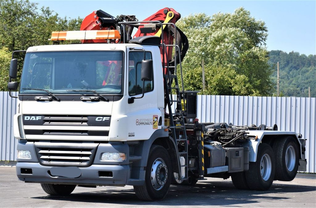 DAF CF 85.340 * ABROLLKIPPER + KRAN - Hook lift truck, Crane truck: picture 4 DAF CF 85.340 * ABROLLKIPPER + KRAN - Hook lift truck, Crane truck: picture 4