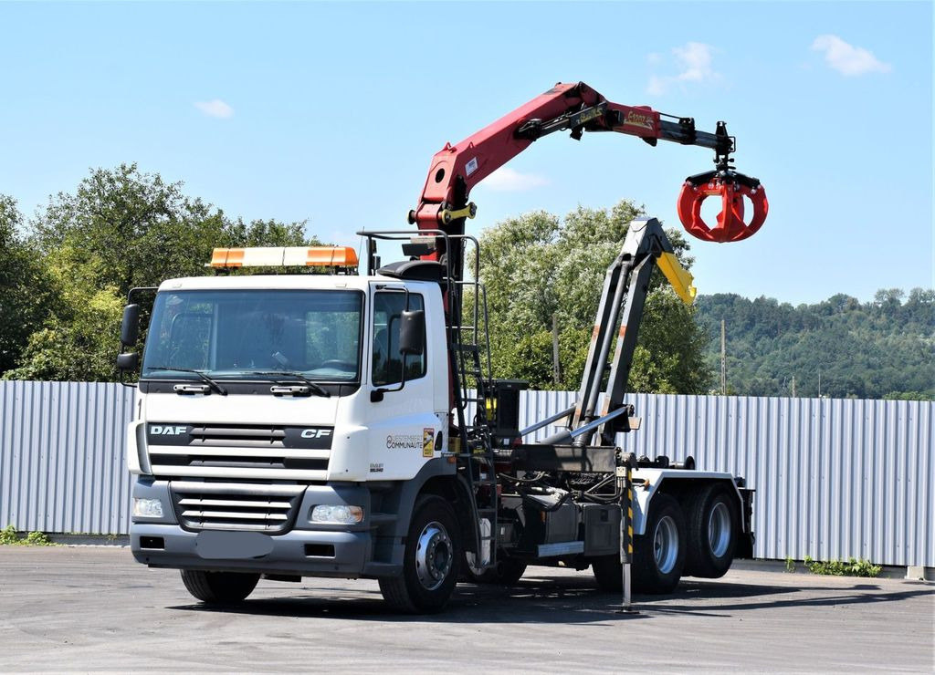 DAF CF 85.340 * ABROLLKIPPER + KRAN - Hook lift truck, Crane truck: picture 1 DAF CF 85.340 * ABROLLKIPPER + KRAN - Hook lift truck, Crane truck: picture 1