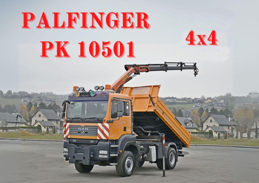 MAN TGA 18.360 * PK 10501 + FUNK *4x4 - Crane truck, Tipper: picture 1 MAN TGA 18.360 * PK 10501 + FUNK *4x4 - Crane truck, Tipper: picture 1