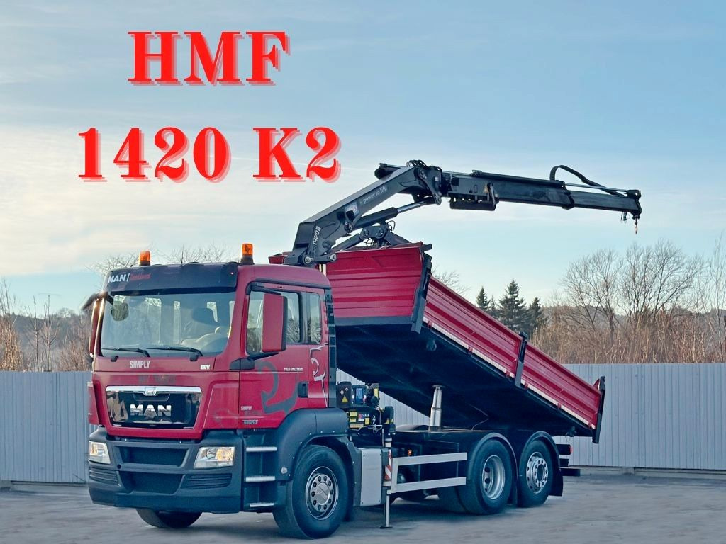 MAN TGS 26.360 Kipper 5,15m*HMF 1420 K2 + FUNK/6x2 - Crane truck: picture 1 MAN TGS 26.360 Kipper 5,15m*HMF 1420 K2 + FUNK/6x2 - Crane truck: picture 1