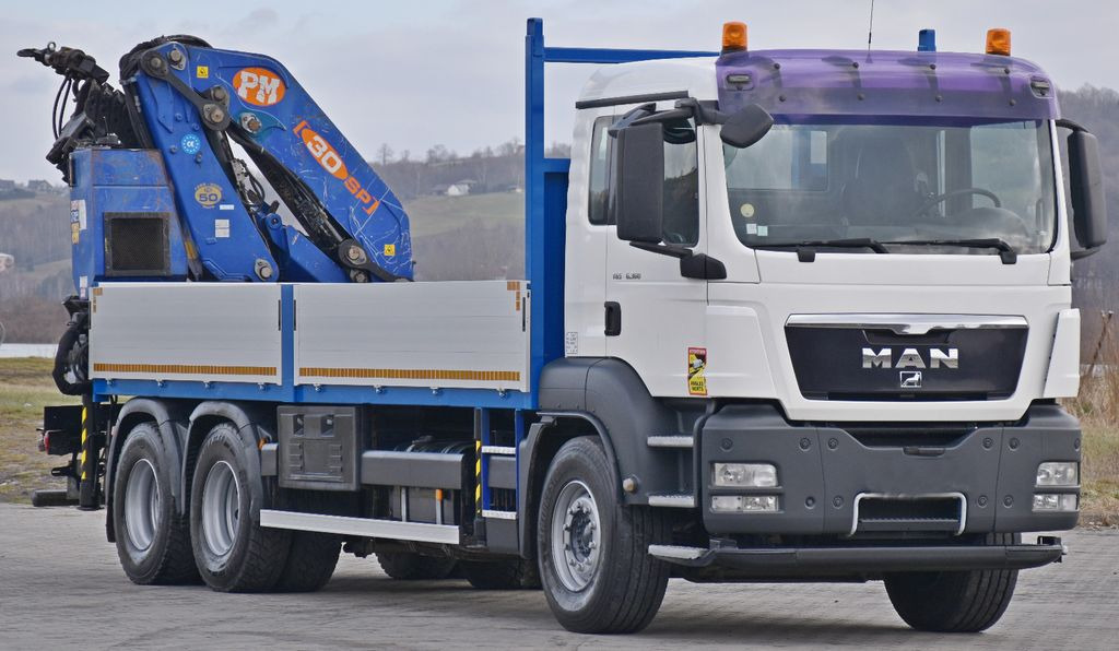 MAN TGS 26.360*PRITSCHE 6,60m * PM 30 SP / FUNK *6x4 MAN TGS 26.360*PRITSCHE 6,60m * PM 30 SP / FUNK *6x4 - Crane truck: picture 3 MAN TGS 26.360*PRITSCHE 6,60m * PM 30 SP / FUNK *6x4 MAN TGS 26.360*PRITSCHE 6,60m * PM 30 SP / FUNK *6x4 - Crane truck: picture 3