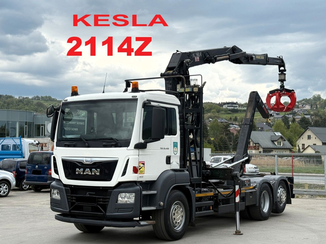 MAN TGS 26.400 Abrollkipper* KESLA 2114Z* TOP - Hook lift truck, Crane truck: picture 1 MAN TGS 26.400 Abrollkipper* KESLA 2114Z* TOP - Hook lift truck, Crane truck: picture 1