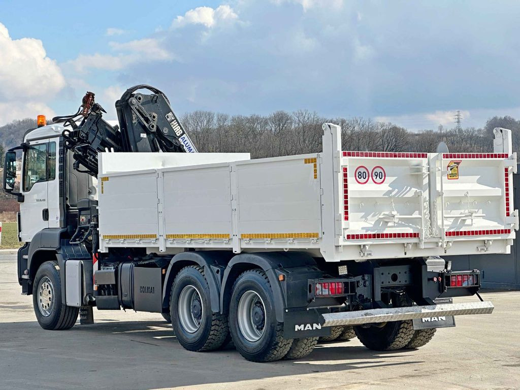 Crane truck, Tipper MAN TGS 26.400 * HIAB 166 ES - 3 HIPRO + FUNK * 6x4: picture 6