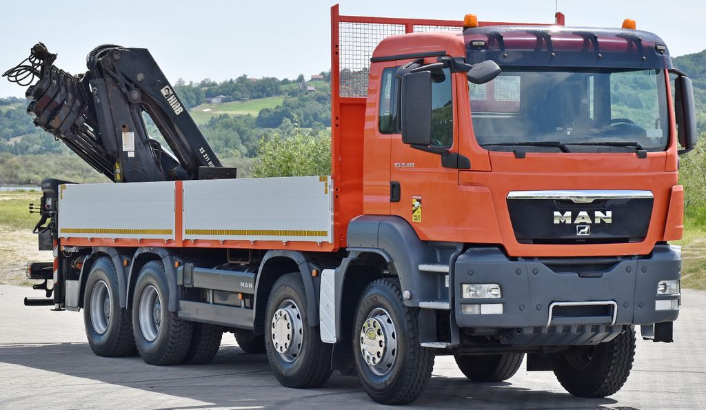 MAN TGS 35.440 * HIAB 211 E-6 HIDUO +FUNK / 8x4 - Crane truck, Dropside/ Flatbed truck: picture 3 MAN TGS 35.440 * HIAB 211 E-6 HIDUO +FUNK / 8x4 - Crane truck, Dropside/ Flatbed truck: picture 3