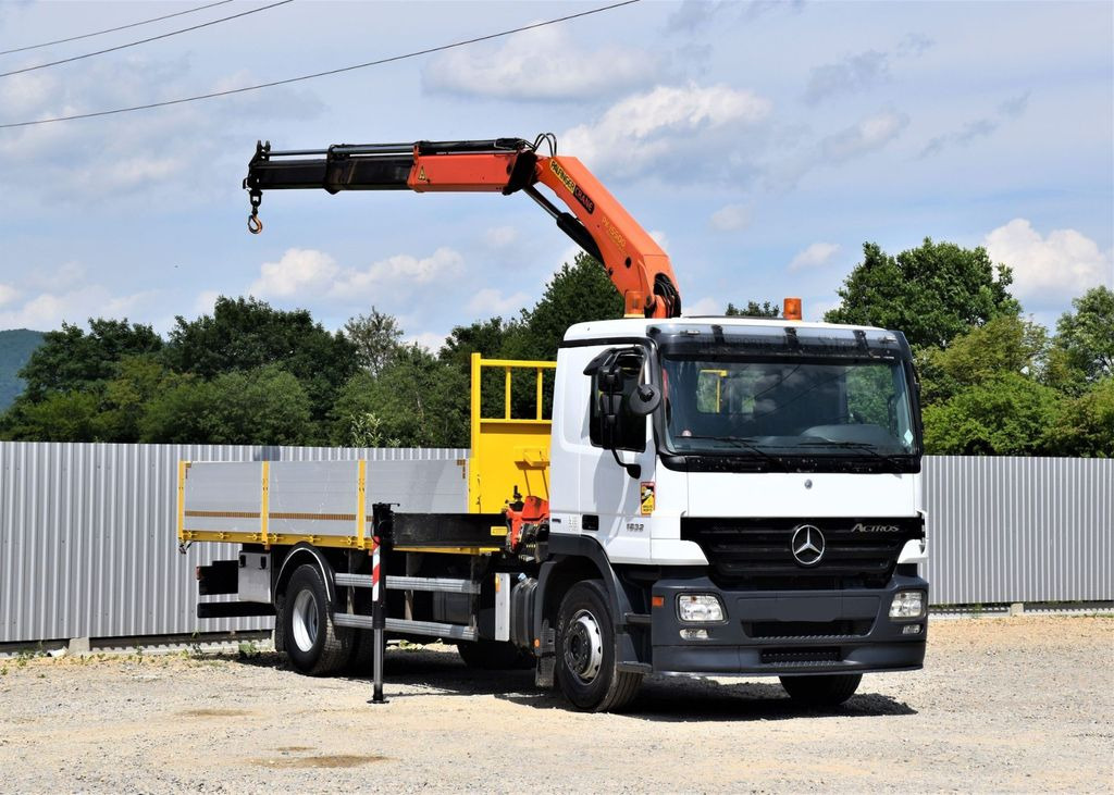 Mercedes-Benz ACTROS 1832 PRITSCHE 6,70m * PK 15500*TOPZUSTAND - Crane truck: picture 1 Mercedes-Benz ACTROS 1832 PRITSCHE 6,70m * PK 15500*TOPZUSTAND - Crane truck: picture 1