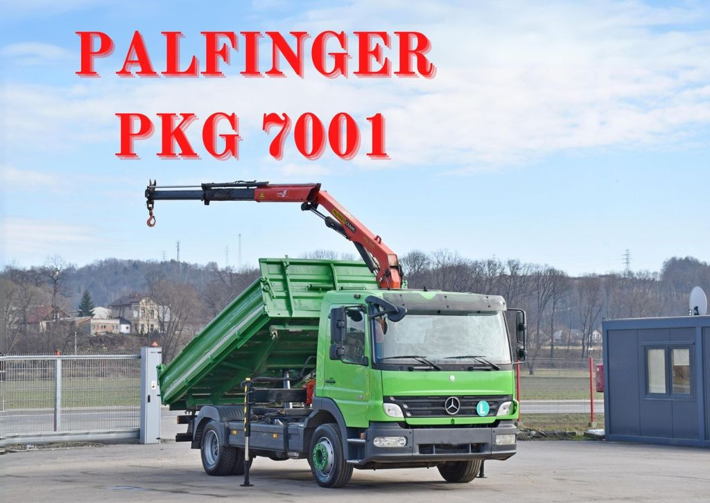 Mercedes-Benz ATEGO 1224 Kipper 4,00m* KRAN * TOPZUSTAND  - Crane truck, Tipper: picture 1 Mercedes-Benz ATEGO 1224 Kipper 4,00m* KRAN * TOPZUSTAND  - Crane truck, Tipper: picture 1