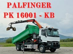 Renault C 430 *KIPPER 5,10 m + PK 16001 - K B* 6x4 - Tipper, Crane truck: picture 1 Renault C 430 *KIPPER 5,10 m + PK 16001 - K B* 6x4 - Tipper, Crane truck: picture 1