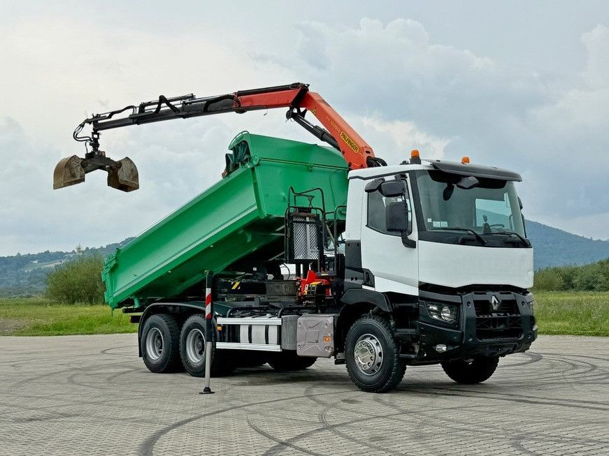 Renault C 430 *KIPPER 5,10 m + PK 16001 - K B* 6x4 - Crane truck: picture 2 Renault C 430 *KIPPER 5,10 m + PK 16001 - K B* 6x4 - Crane truck: picture 2