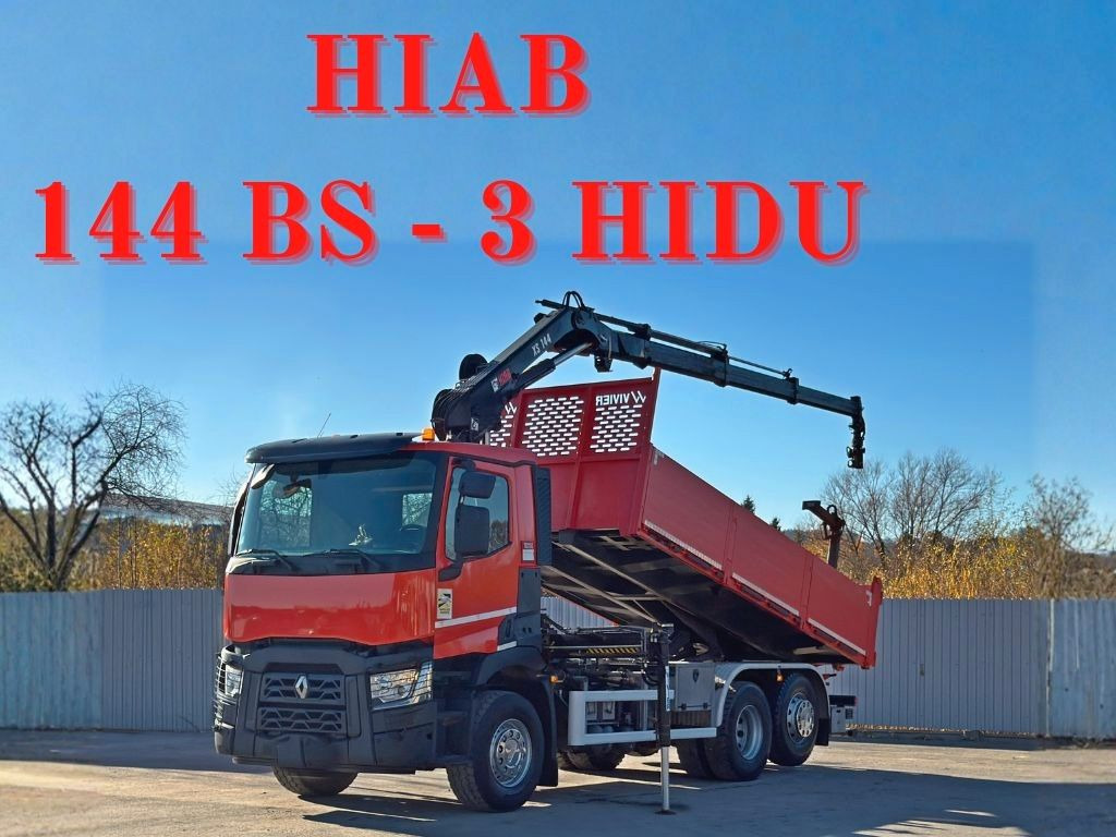 Renault C430 * HIAB 144 BS - 3 HIDUO+ FUNK/ 6x2 - Crane truck: picture 1 Renault C430 * HIAB 144 BS - 3 HIDUO+ FUNK/ 6x2 - Crane truck: picture 1