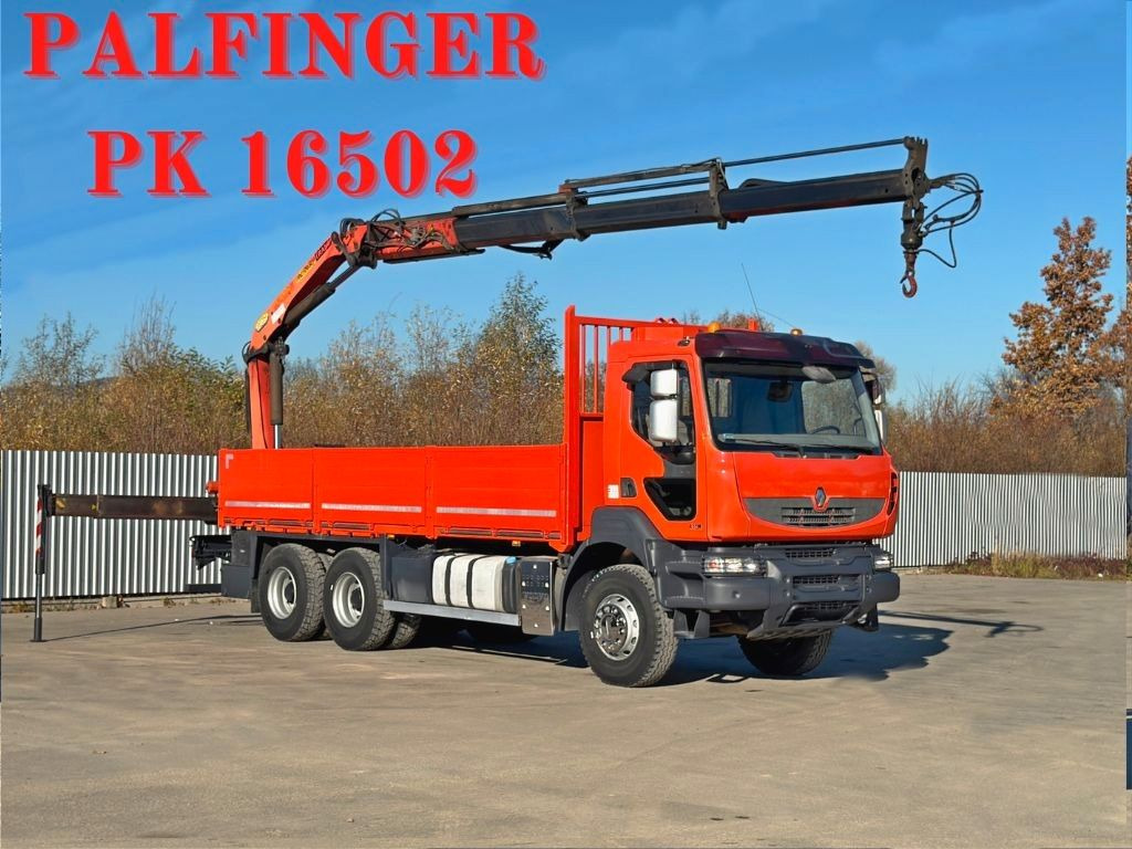 Renault KERAX 410 *PK 16502 + FUNK / 6x4 * TOP - Crane truck: picture 1 Renault KERAX 410 *PK 16502 + FUNK / 6x4 * TOP - Crane truck: picture 1