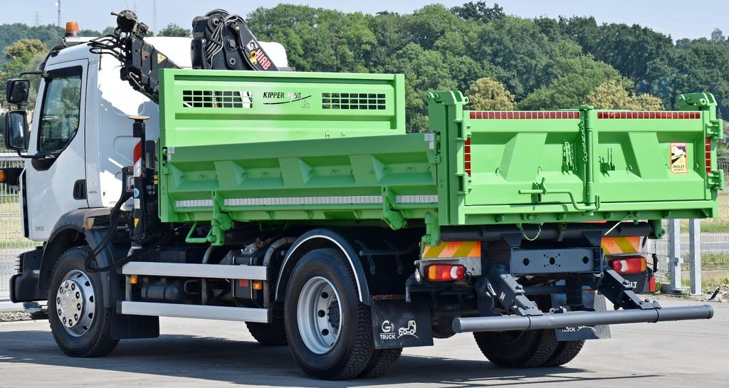 Crane truck, Tipper Renault MIDLUM 220 DXI *KIPPER 3,80m *HIAB 077 B-2 DUO: picture 8