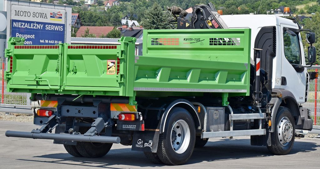Crane truck, Tipper Renault MIDLUM 220 DXI *KIPPER 3,80m *HIAB 077 B-2 DUO: picture 7