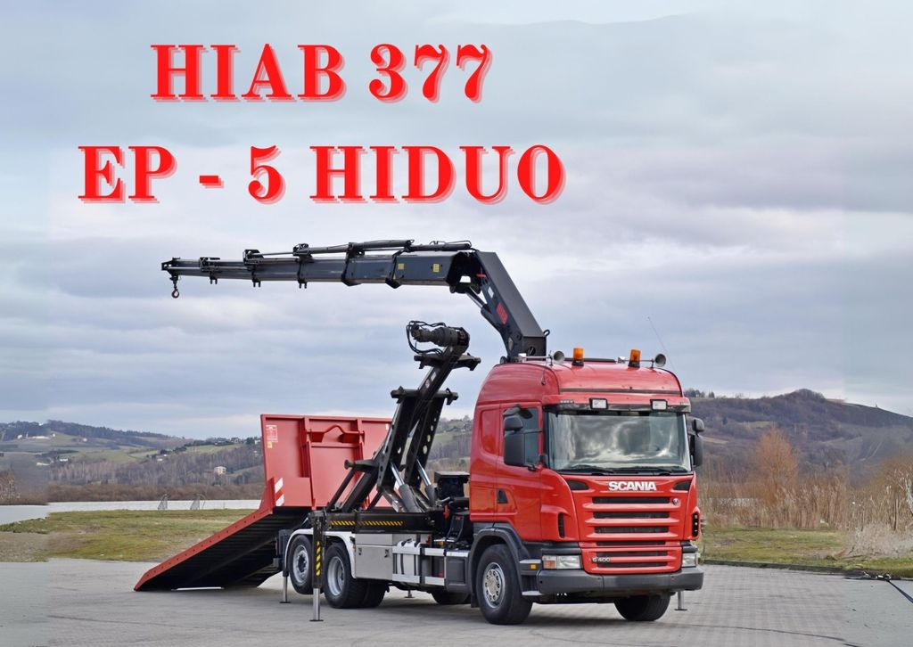 Scania G 400 * Abschleppwagen 6,40m* KRAN + FUNK * TOP Scania G 400 * Abschleppwagen 6,40m* KRAN + FUNK * TOP - Crane truck, Hook lift truck: picture 1 Scania G 400 * Abschleppwagen 6,40m* KRAN + FUNK * TOP Scania G 400 * Abschleppwagen 6,40m* KRAN + FUNK * TOP - Crane truck, Hook lift truck: picture 1
