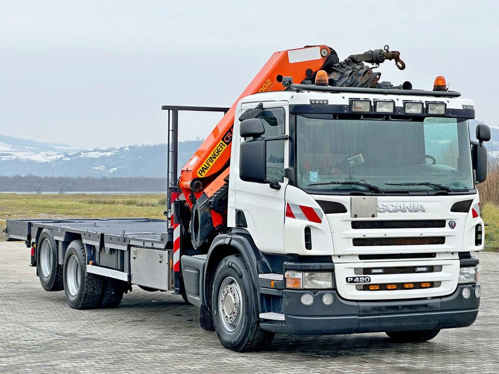 Scania P 420* PLATFORM 6,80m * PK 29002+FUNK * TOP - Tow truck: picture 3 Scania P 420* PLATFORM 6,80m * PK 29002+FUNK * TOP - Tow truck: picture 3