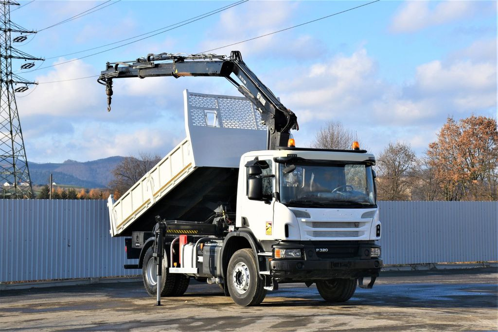 Scania P320 Kipper 3,90m *BORDMATIC*HIAB 122B-2DUO* TOP - Tipper, Crane truck: picture 2 Scania P320 Kipper 3,90m *BORDMATIC*HIAB 122B-2DUO* TOP - Tipper, Crane truck: picture 2