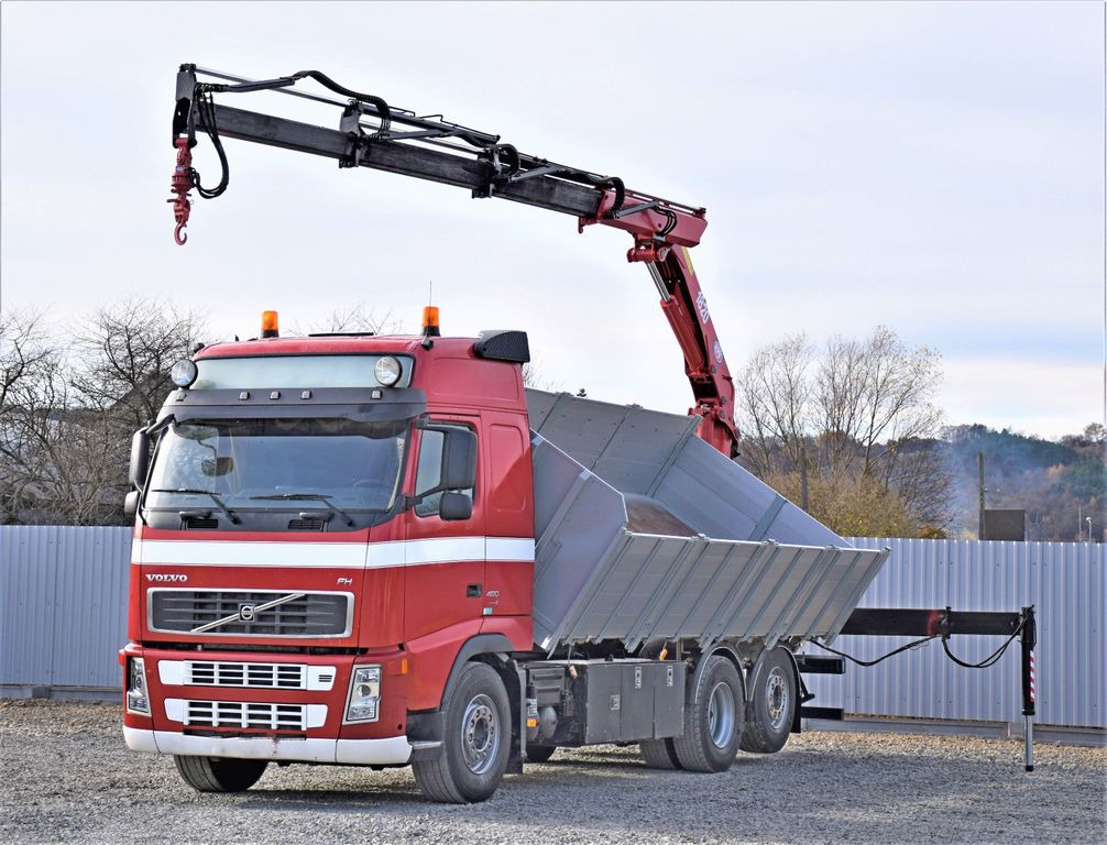 Volvo FH 480 Kipper 6,20m + HMF 1823 K3 + FUNK - Crane truck, Tipper: picture 2 Volvo FH 480 Kipper 6,20m + HMF 1823 K3 + FUNK - Crane truck, Tipper: picture 2